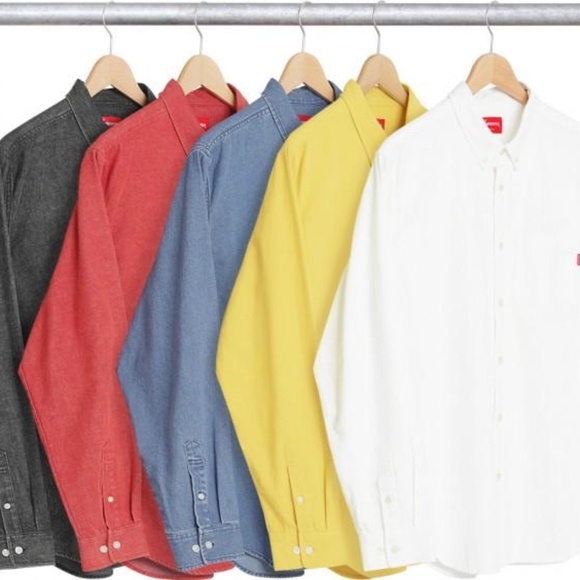 Supreme Denim Long Sleeve X-Large Back Logo - Picture 8 of 8